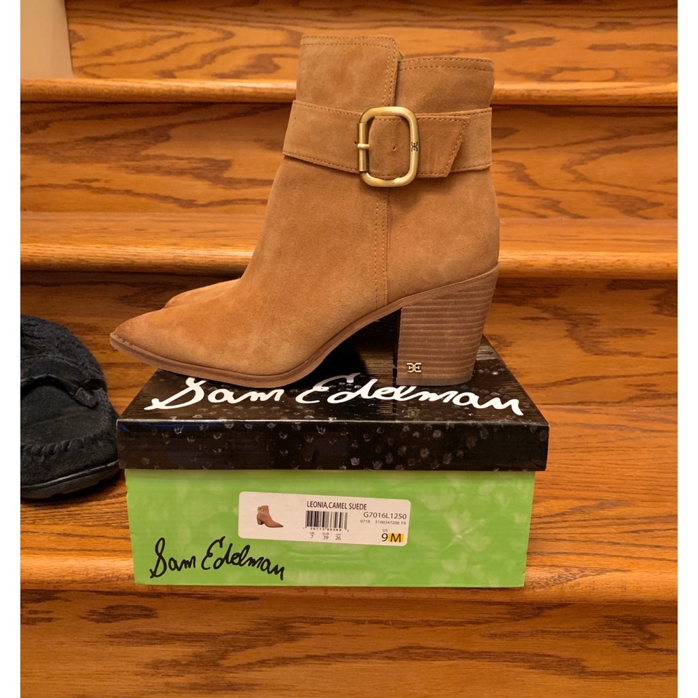 NIB Sam Edelman Leonia Suede Ankle Boots 7 $190